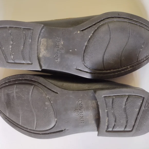 COPY - Sebago Leather Loafers, hand stiched, blk/D Brown, L/7W - Picture 3 of 10
